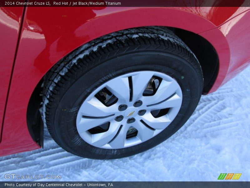 Red Hot / Jet Black/Medium Titanium 2014 Chevrolet Cruze LS
