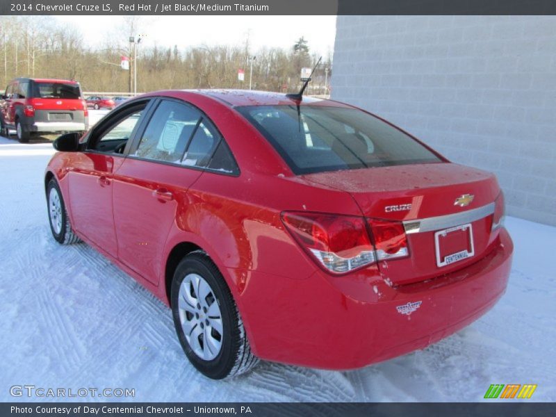 Red Hot / Jet Black/Medium Titanium 2014 Chevrolet Cruze LS