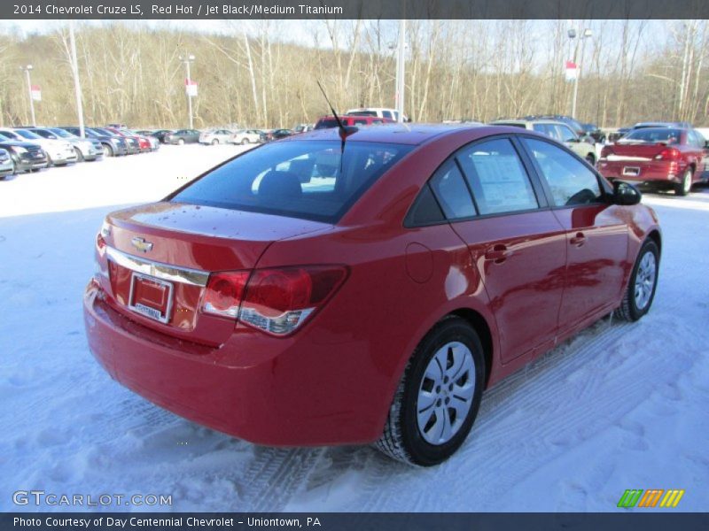 Red Hot / Jet Black/Medium Titanium 2014 Chevrolet Cruze LS