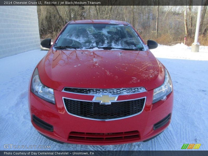Red Hot / Jet Black/Medium Titanium 2014 Chevrolet Cruze LS