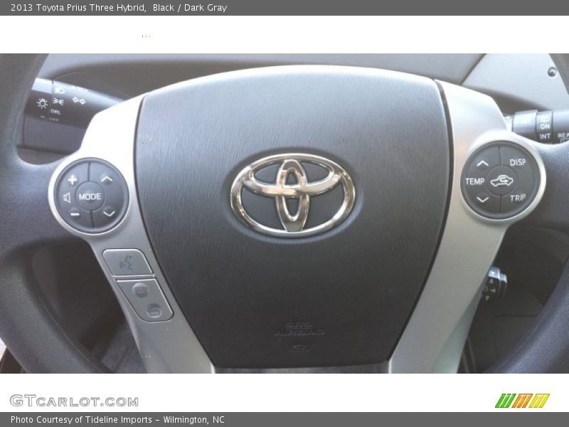 Black / Dark Gray 2013 Toyota Prius Three Hybrid