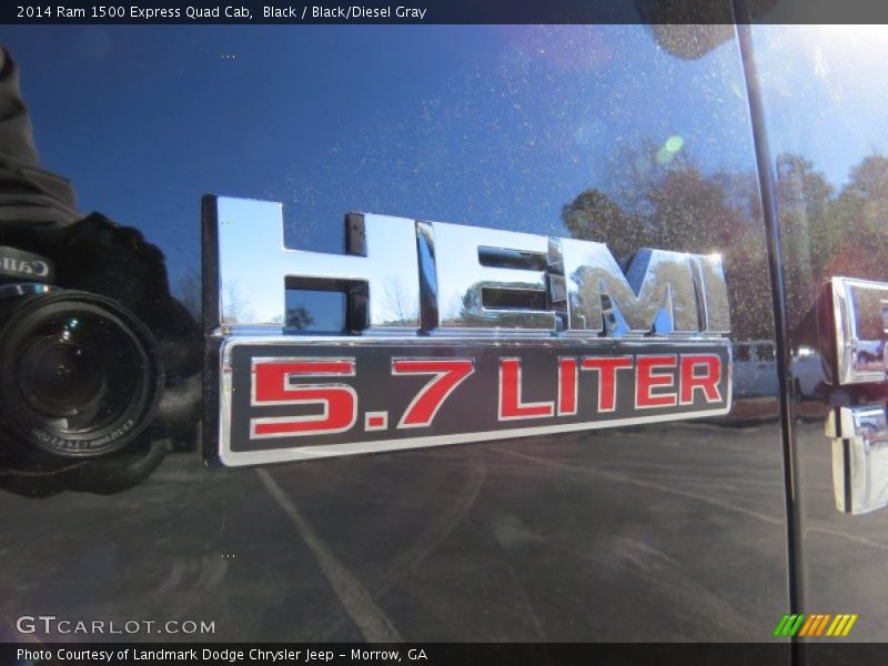 Black / Black/Diesel Gray 2014 Ram 1500 Express Quad Cab