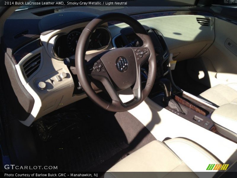 Smoky Gray Metallic / Light Neutral 2014 Buick LaCrosse Leather AWD
