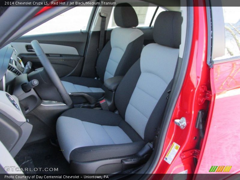 Red Hot / Jet Black/Medium Titanium 2014 Chevrolet Cruze LS