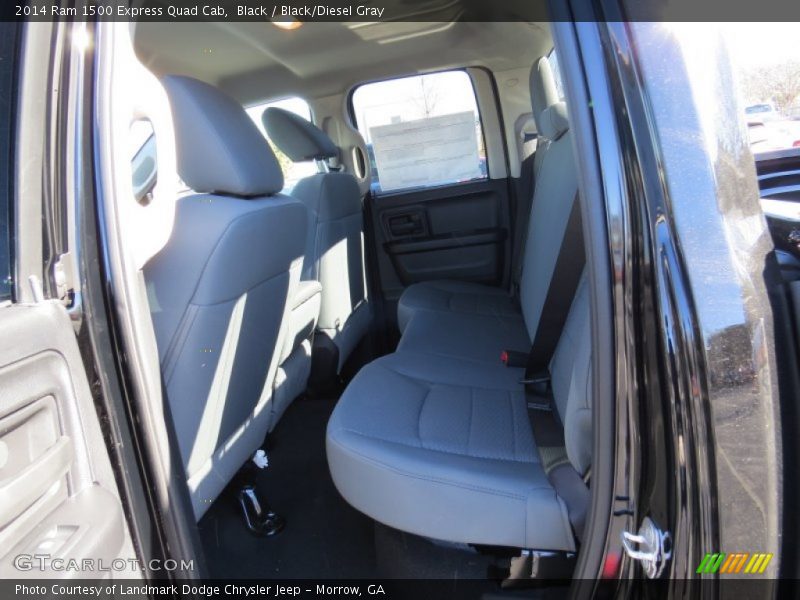 Black / Black/Diesel Gray 2014 Ram 1500 Express Quad Cab