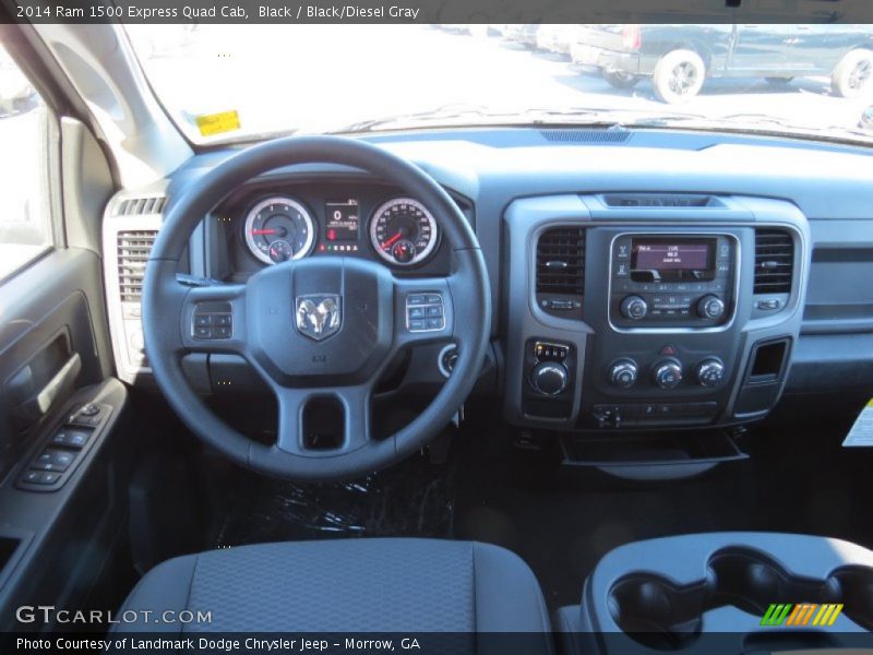 Black / Black/Diesel Gray 2014 Ram 1500 Express Quad Cab