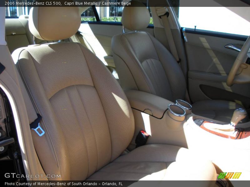 Capri Blue Metallic / Cashmere Beige 2006 Mercedes-Benz CLS 500