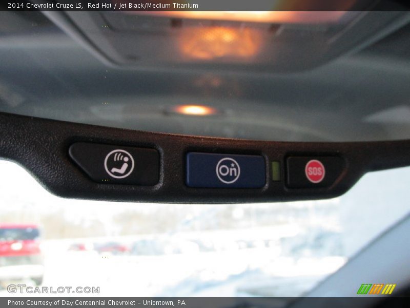 Red Hot / Jet Black/Medium Titanium 2014 Chevrolet Cruze LS