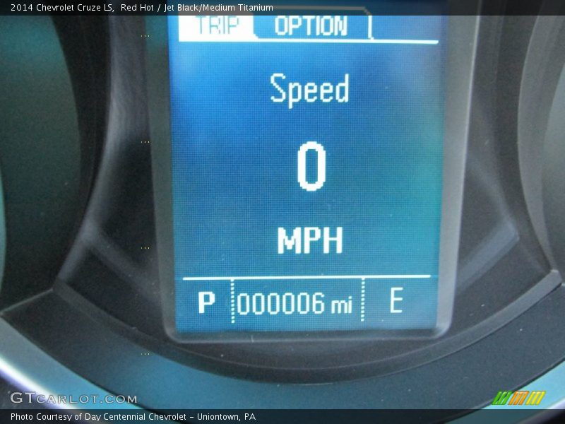 Red Hot / Jet Black/Medium Titanium 2014 Chevrolet Cruze LS
