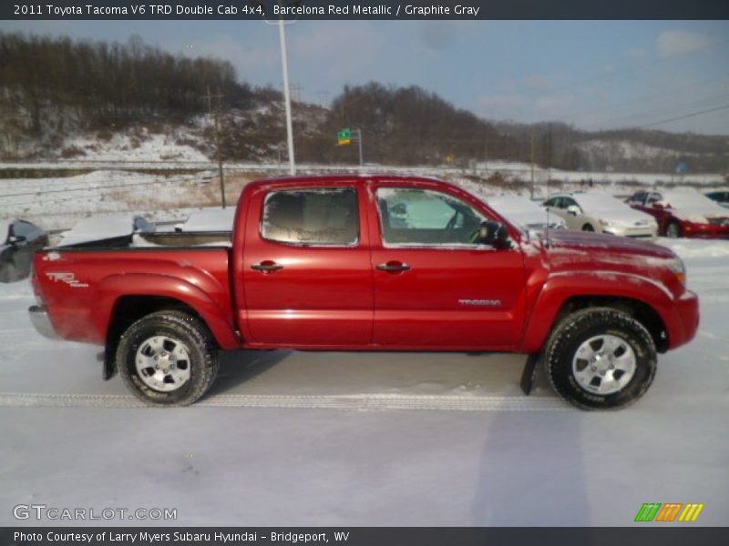 Barcelona Red Metallic / Graphite Gray 2011 Toyota Tacoma V6 TRD Double Cab 4x4