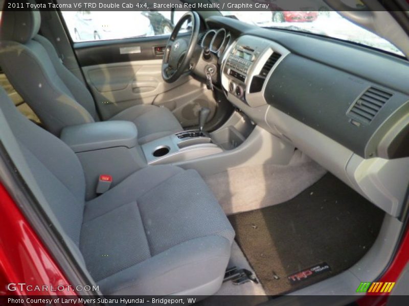 Barcelona Red Metallic / Graphite Gray 2011 Toyota Tacoma V6 TRD Double Cab 4x4