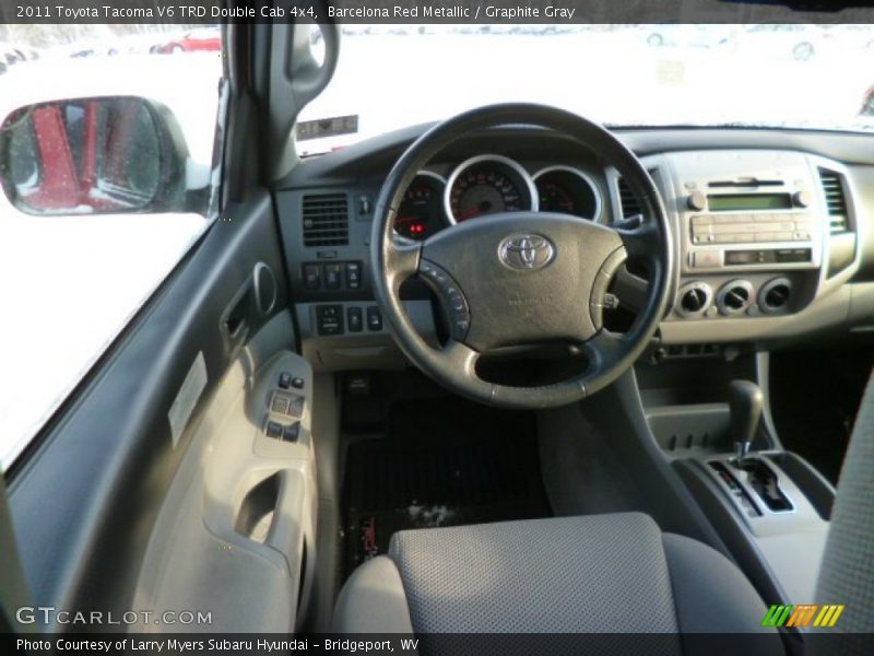 Barcelona Red Metallic / Graphite Gray 2011 Toyota Tacoma V6 TRD Double Cab 4x4