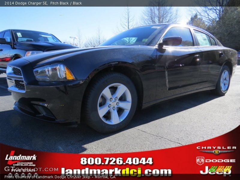 Pitch Black / Black 2014 Dodge Charger SE