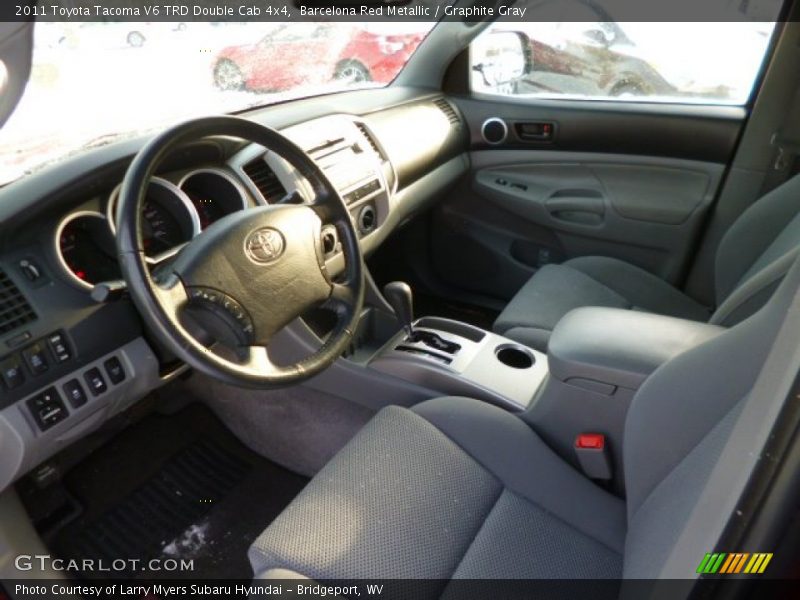Barcelona Red Metallic / Graphite Gray 2011 Toyota Tacoma V6 TRD Double Cab 4x4