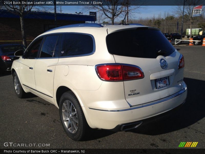 White Diamond Tricoat / Ebony 2014 Buick Enclave Leather AWD