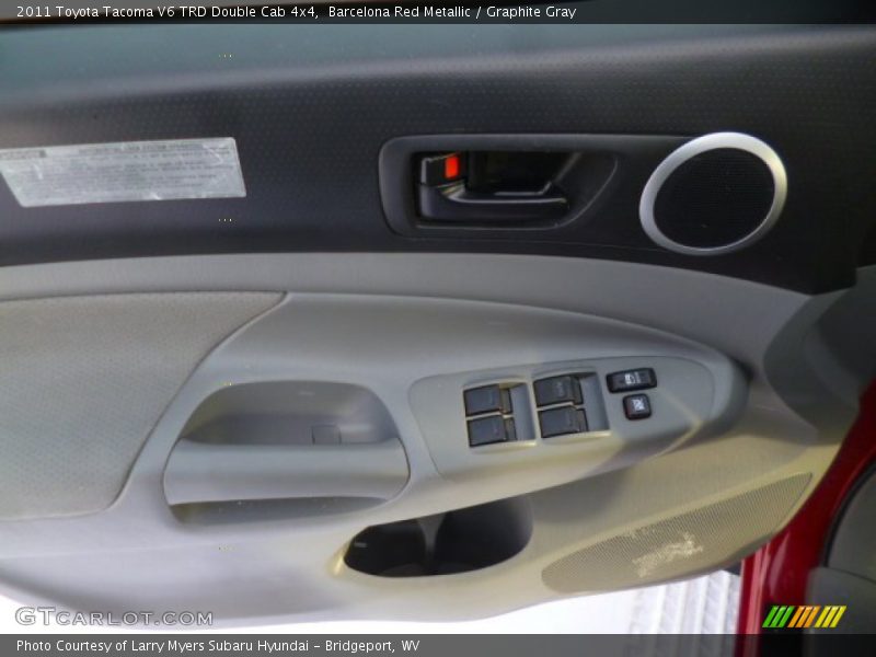 Barcelona Red Metallic / Graphite Gray 2011 Toyota Tacoma V6 TRD Double Cab 4x4