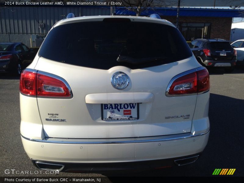 White Diamond Tricoat / Ebony 2014 Buick Enclave Leather AWD