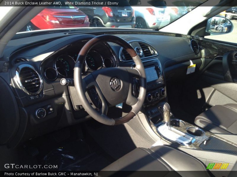 White Diamond Tricoat / Ebony 2014 Buick Enclave Leather AWD