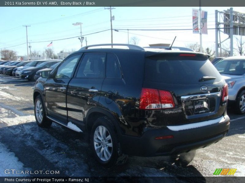 Ebony Black / Black 2011 Kia Sorento EX V6 AWD