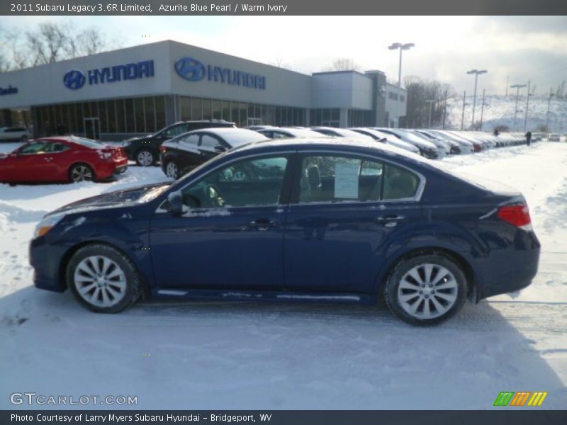 Azurite Blue Pearl / Warm Ivory 2011 Subaru Legacy 3.6R Limited