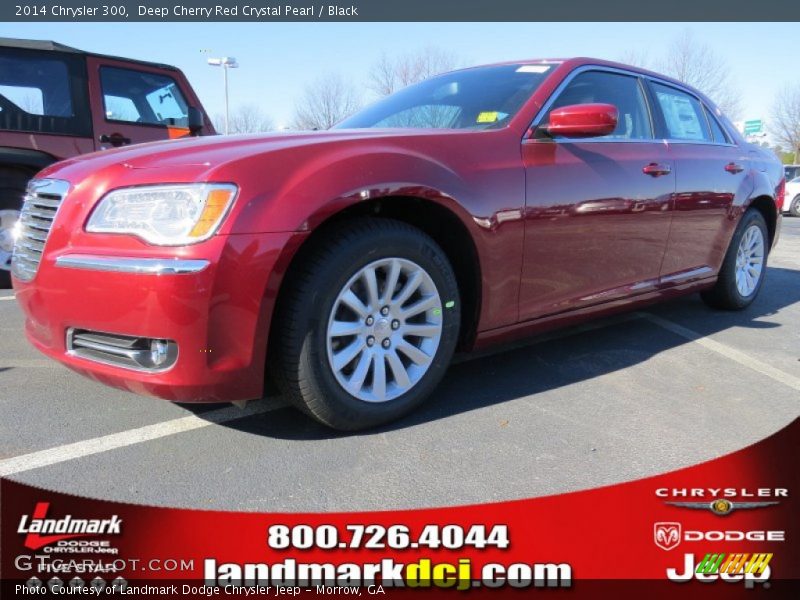 Deep Cherry Red Crystal Pearl / Black 2014 Chrysler 300
