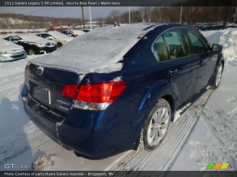 Azurite Blue Pearl / Warm Ivory 2011 Subaru Legacy 3.6R Limited