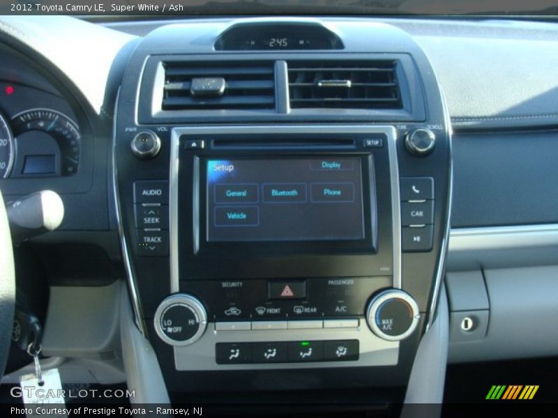 Super White / Ash 2012 Toyota Camry LE