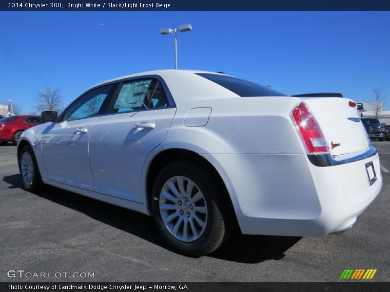 Bright White / Black/Light Frost Beige 2014 Chrysler 300