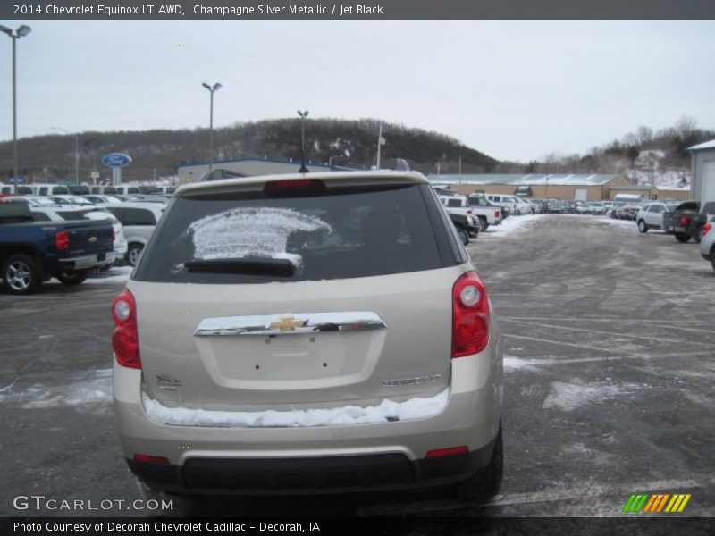 Champagne Silver Metallic / Jet Black 2014 Chevrolet Equinox LT AWD