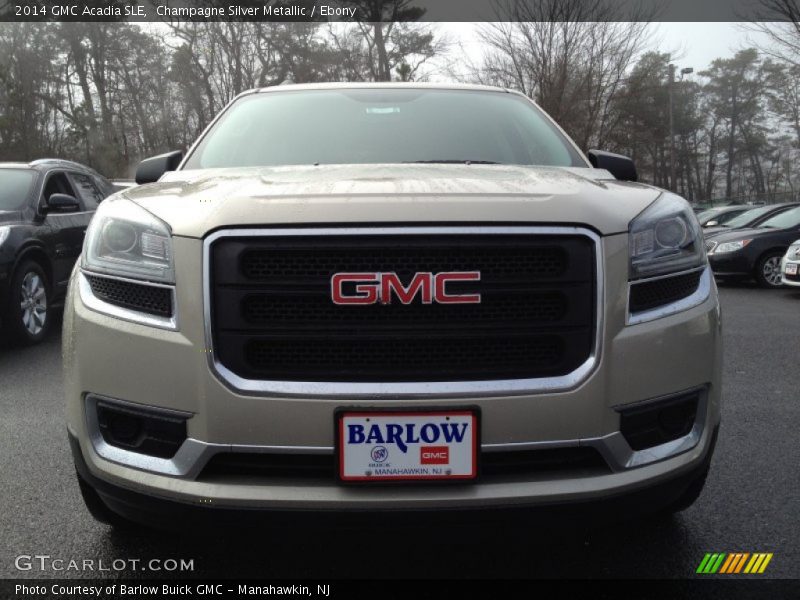 Champagne Silver Metallic / Ebony 2014 GMC Acadia SLE