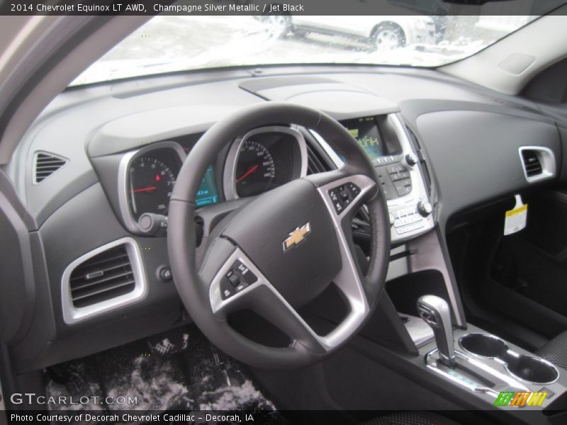 Champagne Silver Metallic / Jet Black 2014 Chevrolet Equinox LT AWD
