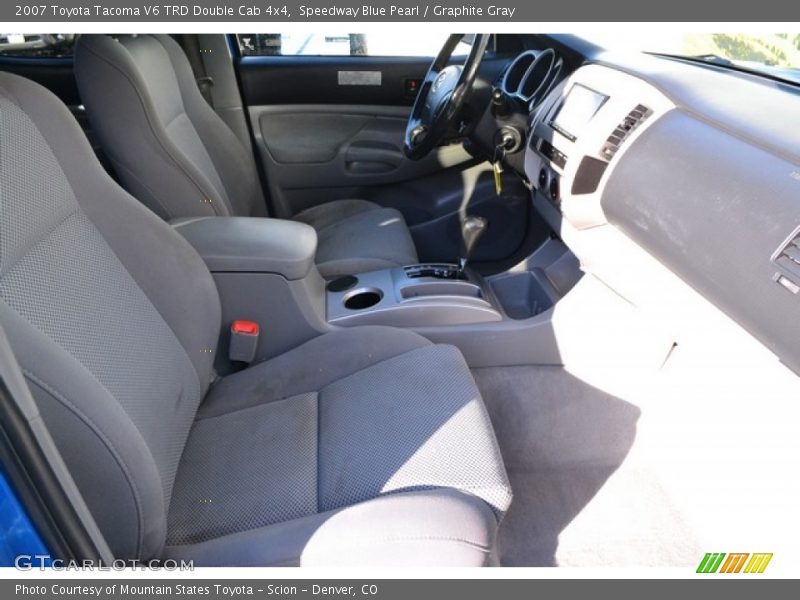 Speedway Blue Pearl / Graphite Gray 2007 Toyota Tacoma V6 TRD Double Cab 4x4