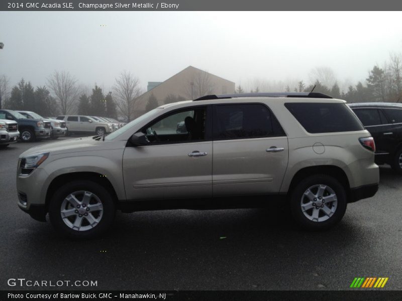 Champagne Silver Metallic / Ebony 2014 GMC Acadia SLE