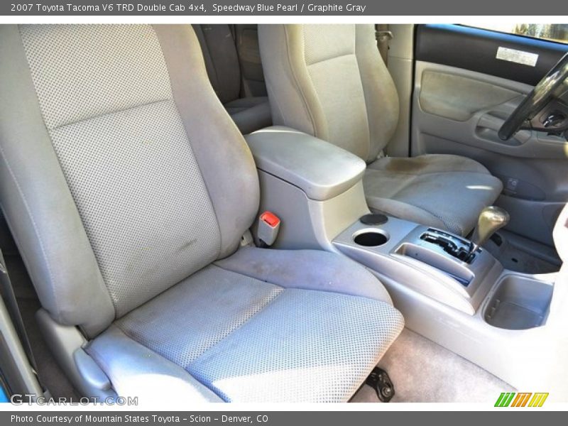 Speedway Blue Pearl / Graphite Gray 2007 Toyota Tacoma V6 TRD Double Cab 4x4