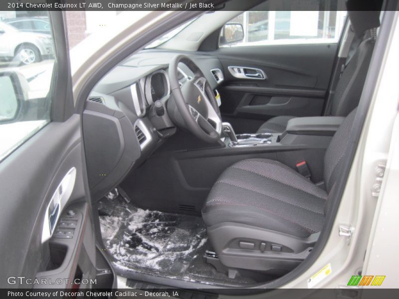 Champagne Silver Metallic / Jet Black 2014 Chevrolet Equinox LT AWD