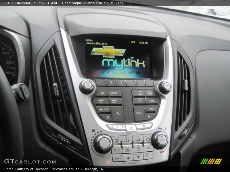 Champagne Silver Metallic / Jet Black 2014 Chevrolet Equinox LT AWD