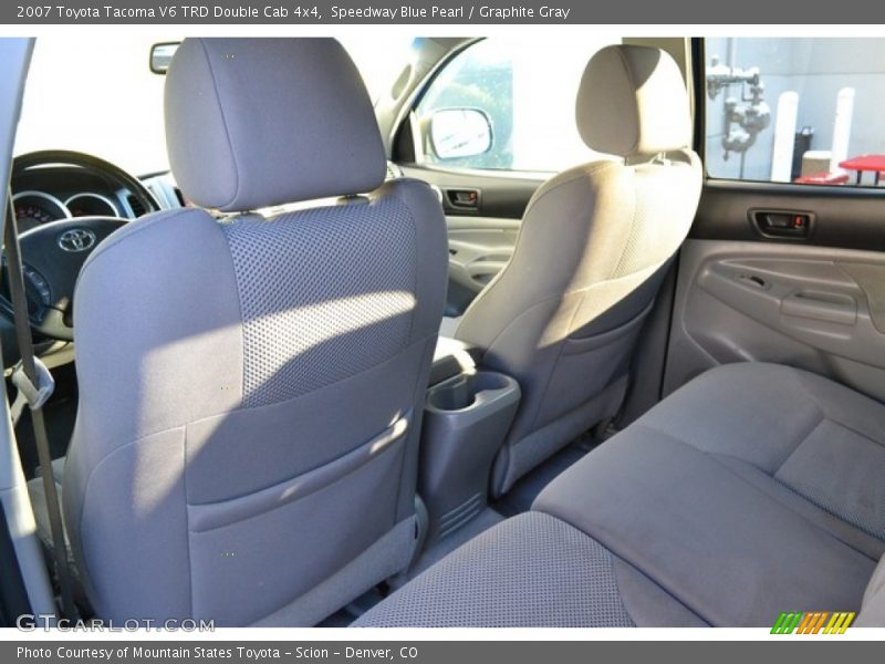 Speedway Blue Pearl / Graphite Gray 2007 Toyota Tacoma V6 TRD Double Cab 4x4