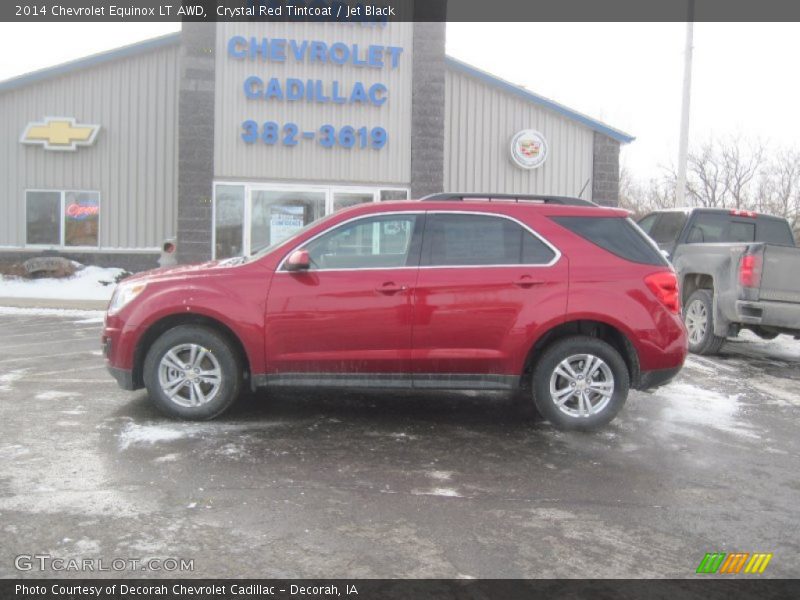 Crystal Red Tintcoat / Jet Black 2014 Chevrolet Equinox LT AWD