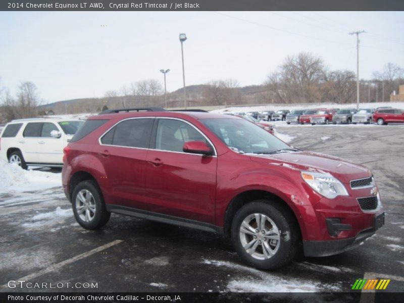 Crystal Red Tintcoat / Jet Black 2014 Chevrolet Equinox LT AWD