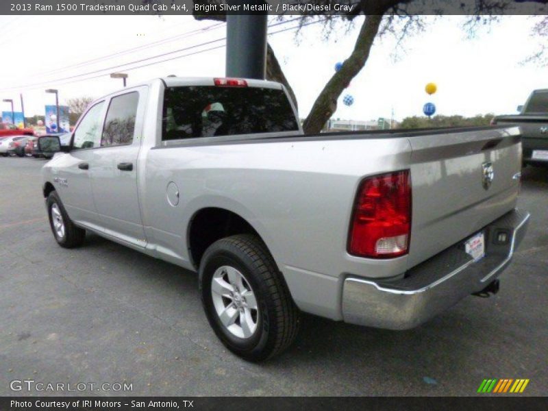 Bright Silver Metallic / Black/Diesel Gray 2013 Ram 1500 Tradesman Quad Cab 4x4