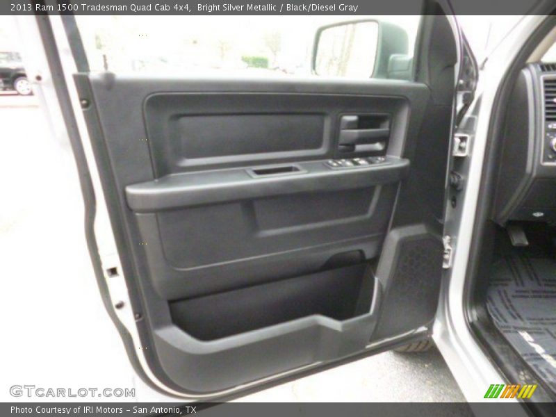 Bright Silver Metallic / Black/Diesel Gray 2013 Ram 1500 Tradesman Quad Cab 4x4