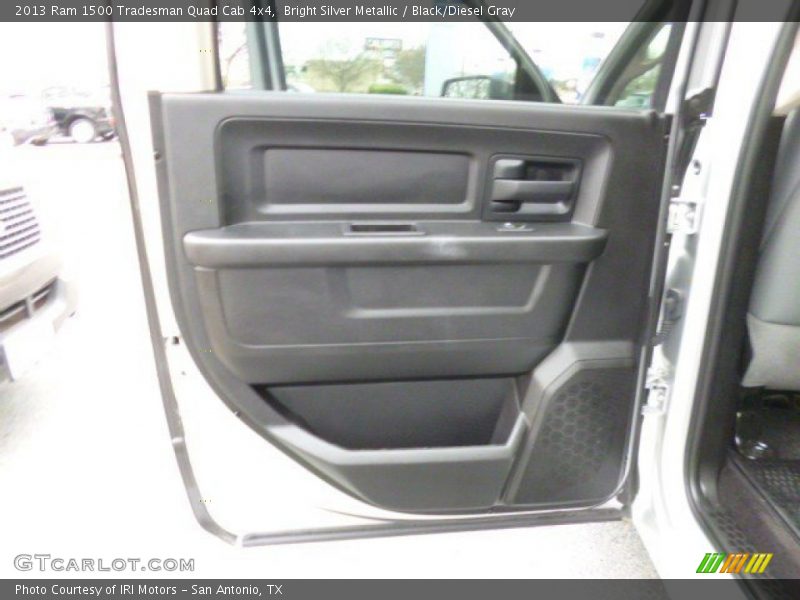 Bright Silver Metallic / Black/Diesel Gray 2013 Ram 1500 Tradesman Quad Cab 4x4