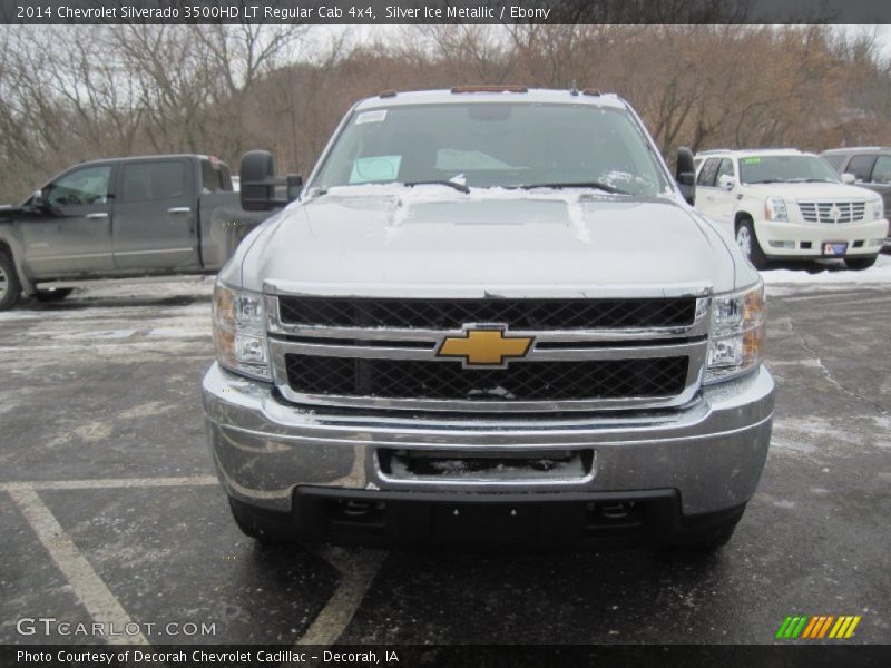 Silver Ice Metallic / Ebony 2014 Chevrolet Silverado 3500HD LT Regular Cab 4x4