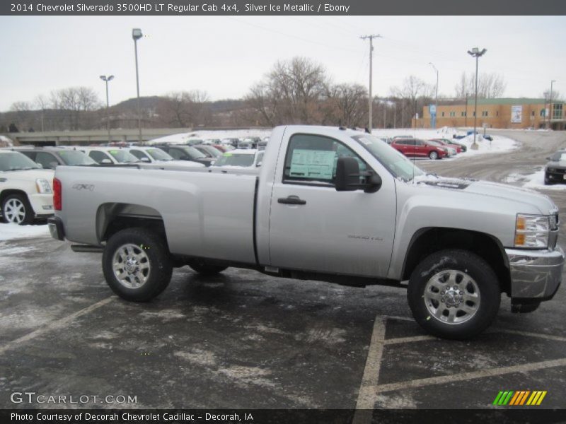 Silver Ice Metallic / Ebony 2014 Chevrolet Silverado 3500HD LT Regular Cab 4x4