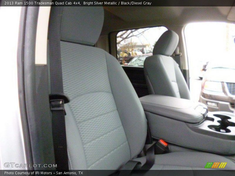 Bright Silver Metallic / Black/Diesel Gray 2013 Ram 1500 Tradesman Quad Cab 4x4