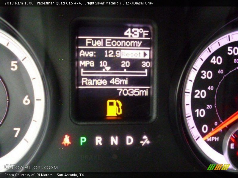 Bright Silver Metallic / Black/Diesel Gray 2013 Ram 1500 Tradesman Quad Cab 4x4