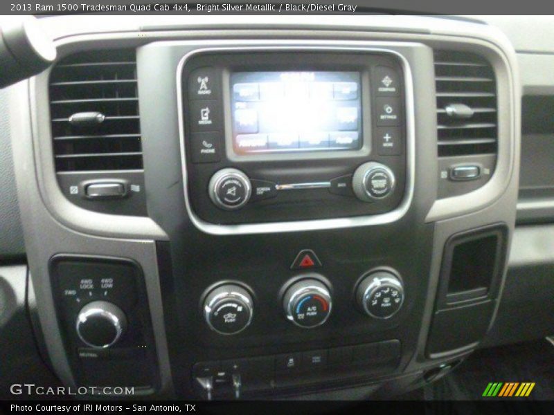 Bright Silver Metallic / Black/Diesel Gray 2013 Ram 1500 Tradesman Quad Cab 4x4