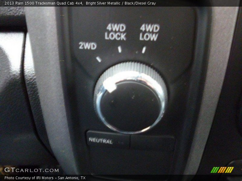 Bright Silver Metallic / Black/Diesel Gray 2013 Ram 1500 Tradesman Quad Cab 4x4