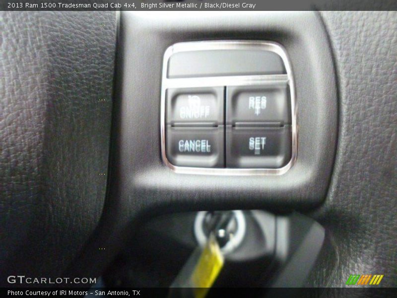 Bright Silver Metallic / Black/Diesel Gray 2013 Ram 1500 Tradesman Quad Cab 4x4