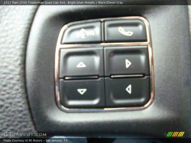 Bright Silver Metallic / Black/Diesel Gray 2013 Ram 1500 Tradesman Quad Cab 4x4